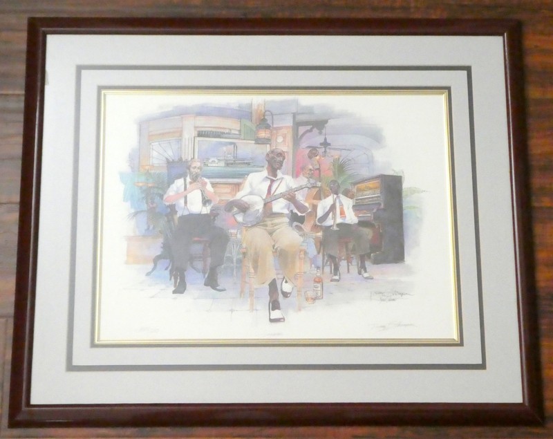 JAZZ SEZERAC Print Tommy Thompson Signed Ltd Edition 380/500 Framed gallery
