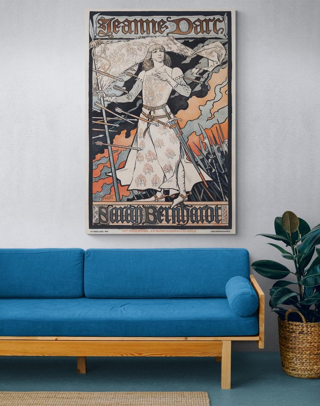Joan of Arc Poster – 1890 Art Nouveau Print, Feminist Martyr & French Saint gallery