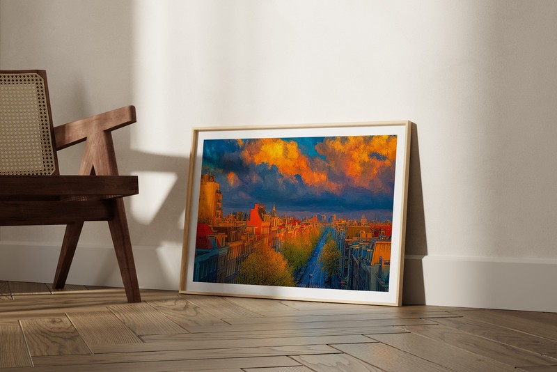 Amsterdam Netherlands 36x24 Giclée Art Print Ltd 1/25 Signed COA Rombley H8 gallery