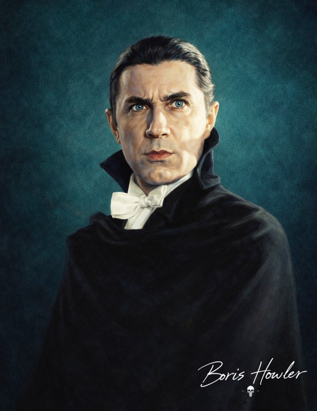 Boris Howler BELA LUGOSI DRACULA 8.5X11 Art Print SIGNED CULT CLASSIC HORROR