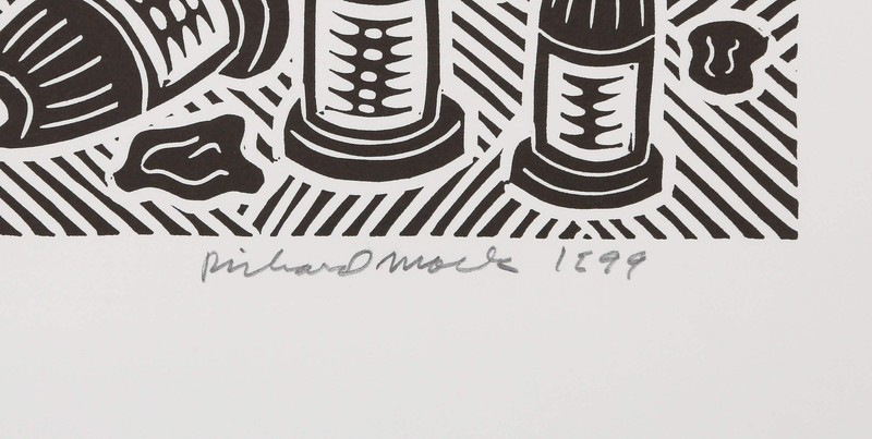Richard Mock, Urban Renewal - Dum Dum Park, Linocut on BFK Rives, signed, titled gallery
