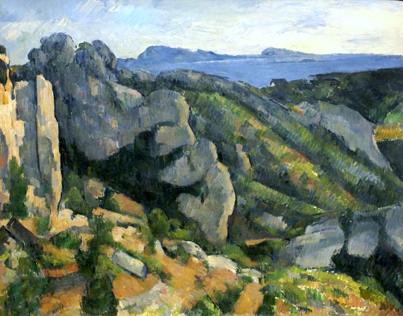 Paul Cezanne Rocks at L’Estaque 1882 17″x 22″ Archival Art Print
