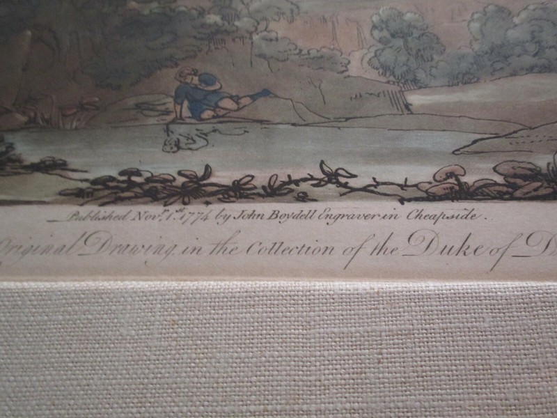 CLAUDE LORRAIN DRAWING RICHARD EARLOM MEZZOTINT ENGRAVING 18TH CENTURY LANDSCAPE gallery