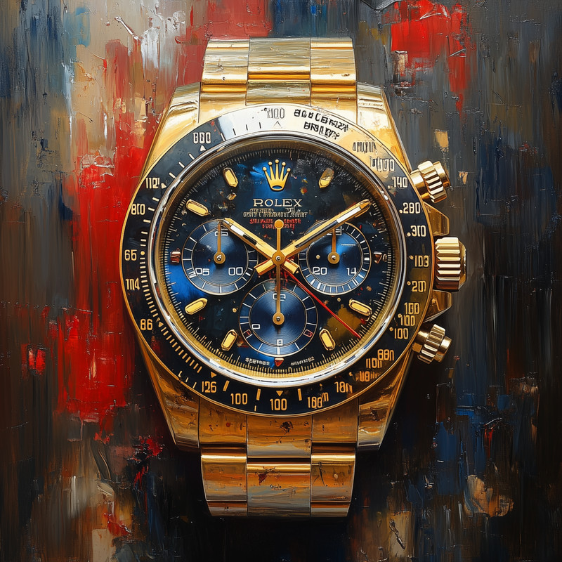 ⌚ Rolex Watch Art 🖼️ | 24x24"| Museum Giclée Print 🎨 | ✍️ 1/25 | COA 🧾 | V60