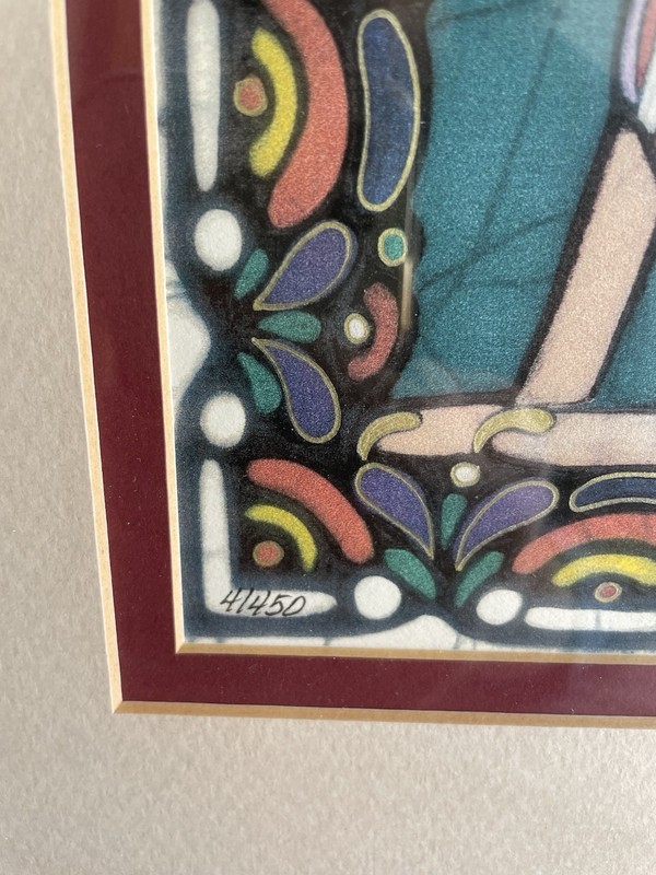 Rare Kae Taylor Owl Batik Art Print Ltd Ed. Matted/Framed Signed 17”x14” # 4/450 gallery