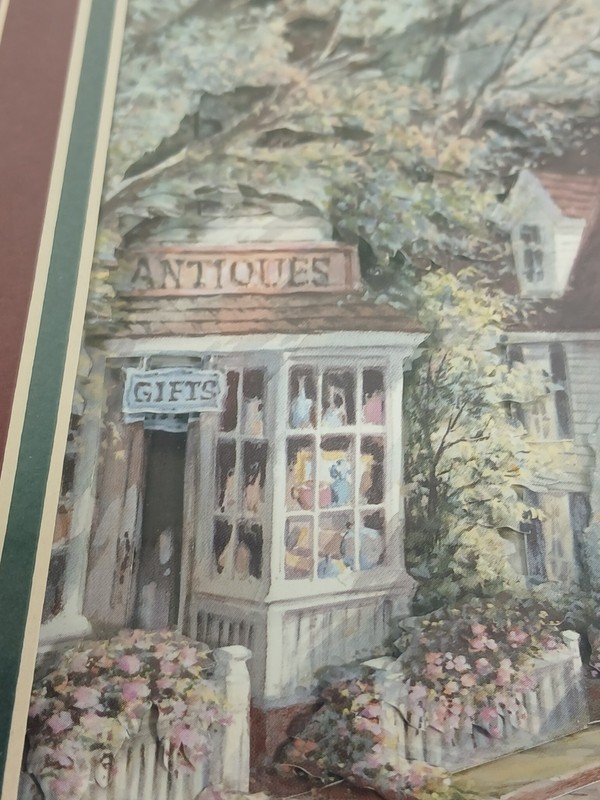 3D Paper Tole Art Decoupage to bay antique shop Shadow Wooden Frame Box gallery