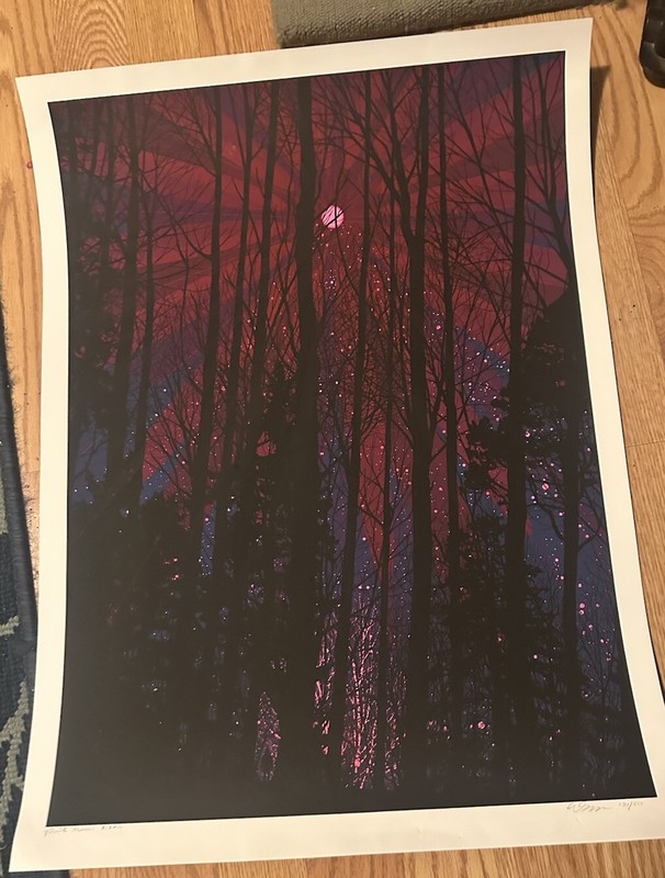 Dan McCarthy “Pink Moon” (2010) Limited Edition Screen Print #191/555