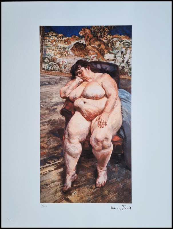 Lucian Freud * Sleeping By The... * 65 X 50 CM * Lithograph * Limited # 20/300