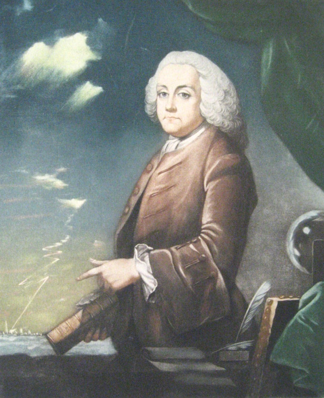 "B. Franklin of Philadelphia" mezzotint / French, c. 1900