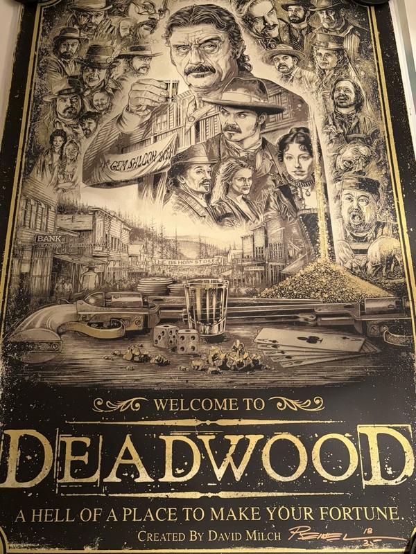 Deadwood Greg Reinel Poster 2021 24×36 Pvt. Commission Mondo BNG 18/35