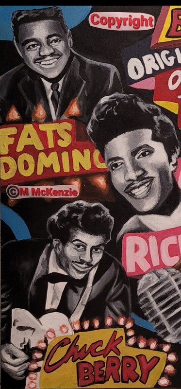 The Original Kings Of Rock And Roll Art Print  Little Richard Chuck Berry 