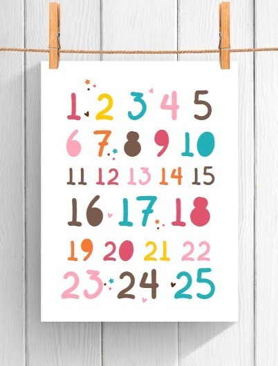 Colorful modern unisex quote nursery prints, kids room decor, wall art, nursery