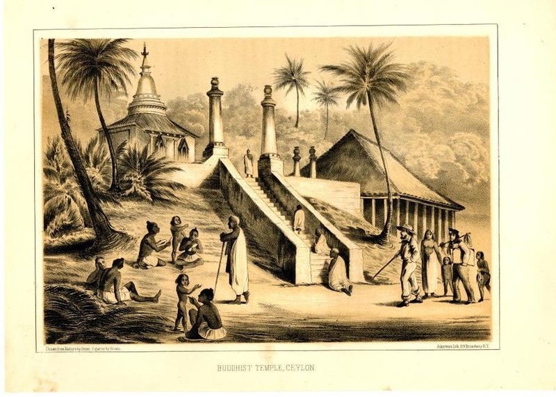 Buddhist Temple, Ceylon – Admiral Perry Expedition – 1856