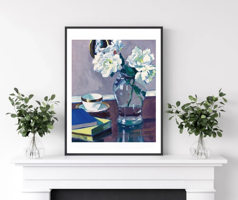 Art print Cadell - Roses, late 1920s gallery wall Art painting giclee poster gallery