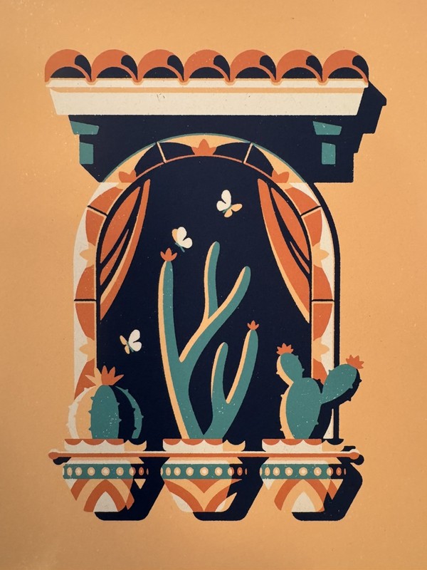 DKNG Veracruz (11″x14″ Southwestern/Mexico Cactus Silkscreen Print/Poster)