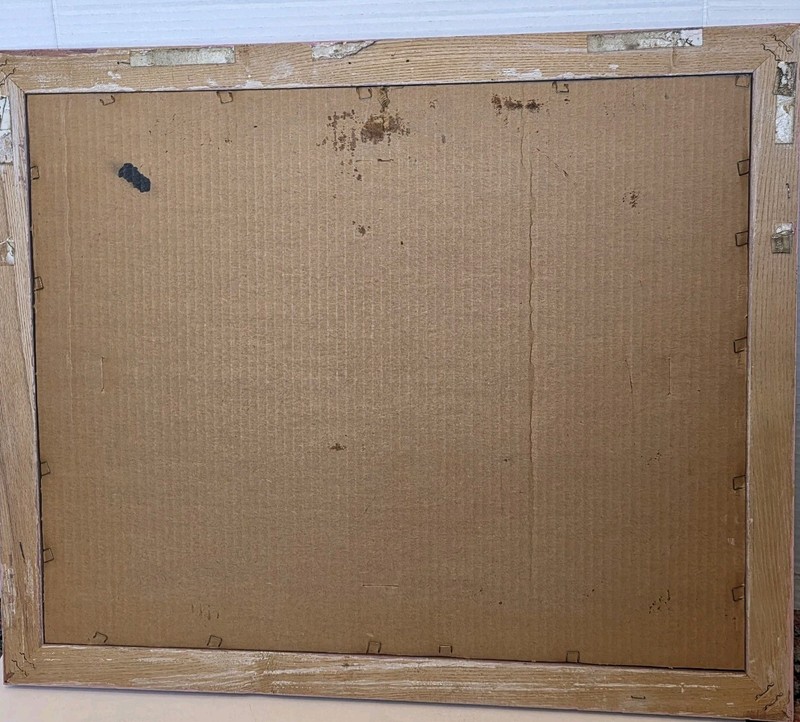 Vtg Gloria Vanderbilt Swan Lake Wall Art Pink Frame With Glass Front 22.5 x 18.5 gallery