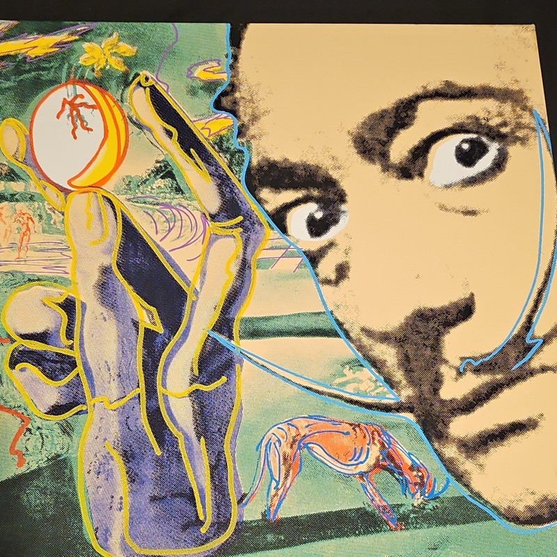 Steve Kaufman Hand Signed Numbered Ltd Ed Salvador Dali Narcissus 20×20 COA