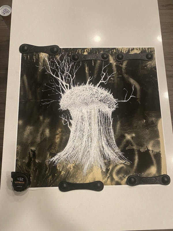 Radiohead Kid A Mnesia Earthquake Fine Art Print Size 28" x 28" Stanley Donwood