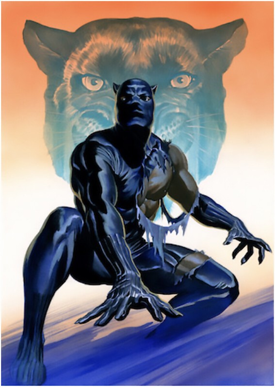 Alex Ross SIGNED Black Panther Giclee Print on Paper Limited Edition of 15 AP
