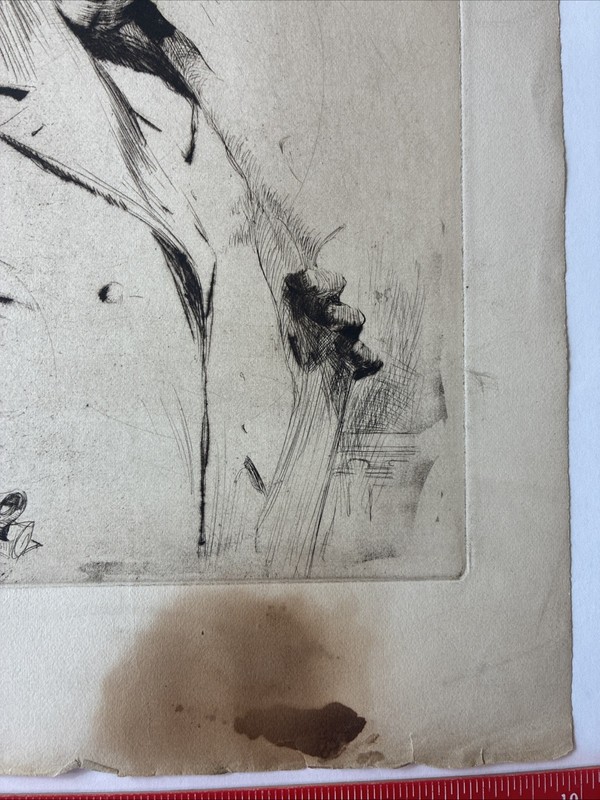 Albert A. Smith Lithograph Etching Print Signed In Plate Booker T Washington ￼ gallery
