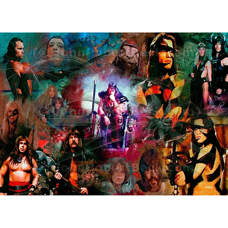 ACEO Art Card Print (2.5″ x 3.5″) Conan The Barbarian Collage – Signed By Artist