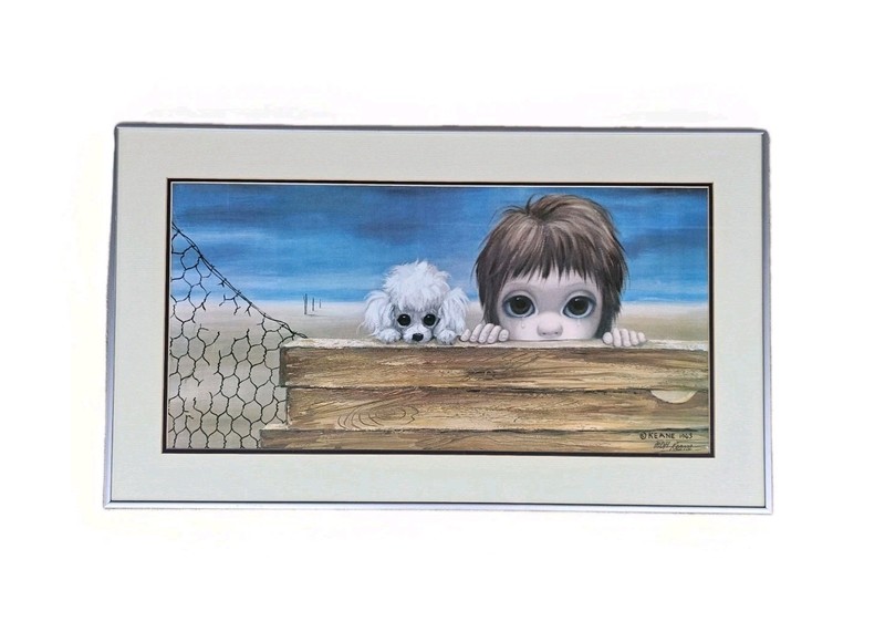 Vintage Margaret Keane Big Eyes Print, 'Beachhead-63'