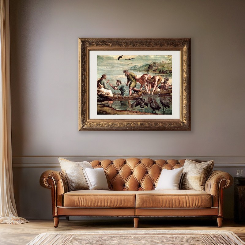 Art print Raphael The Miraculous Draught of Fishes poster wall Art painting gallery