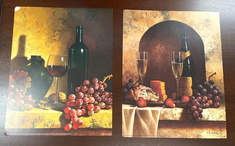 «Wine Bottle» & «A Date To Remember» poster prints by Loran Speck