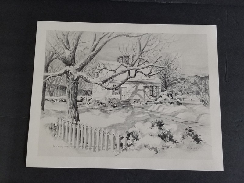 McKonkey Ferry House Lucille Hobbie Historic New Jersey Bicentennial Print