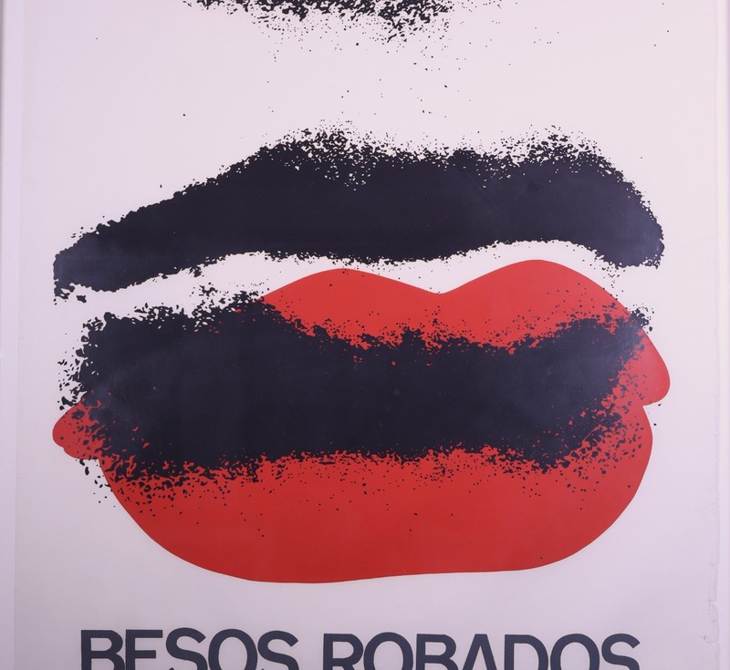 ORIGINAL 1968 Rene Azcuy Silkscreen Poster - François Truffaut's "Besos Robados" gallery
