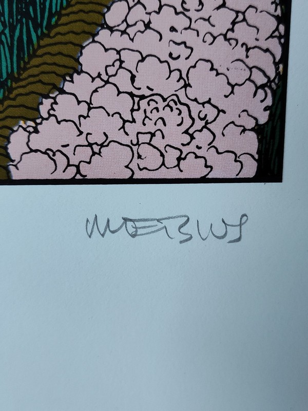 JEAN GIRAUD MOEBIUS 1984 SCREEN PRINT COLOR LITHOGRAPH ART PRINT SIGNED PG 1 gallery