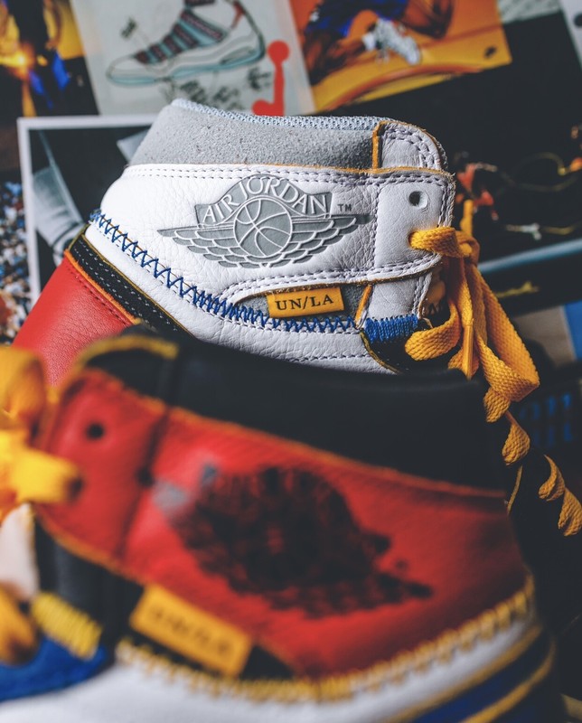Sneaker Head Art | Picture Wall Art Nike Air Jordan 1 Union “Wings” 8×10