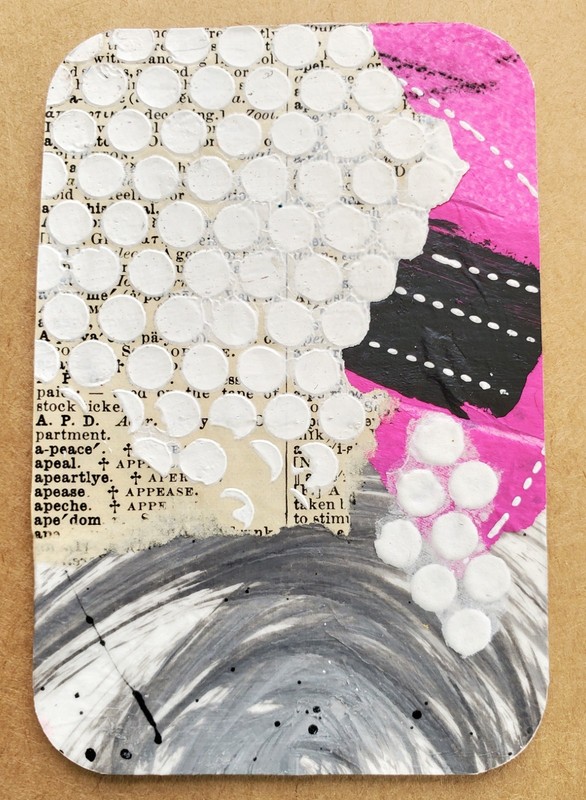 ACEO Original Collage Art 2.5″ x 3.5″ Numbered And Signed OOAK Mixed Media