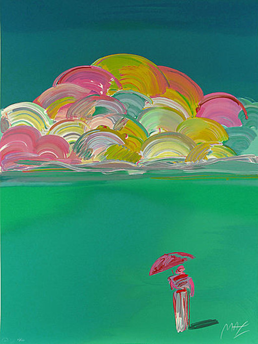 Peter Max «Umbrella Man With Rainbow Sky» MAKE OFFER DSSTD