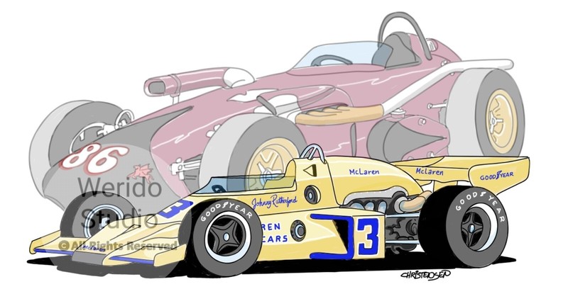 Johnny Rutherford Rookie Car/Indy 500 Winner