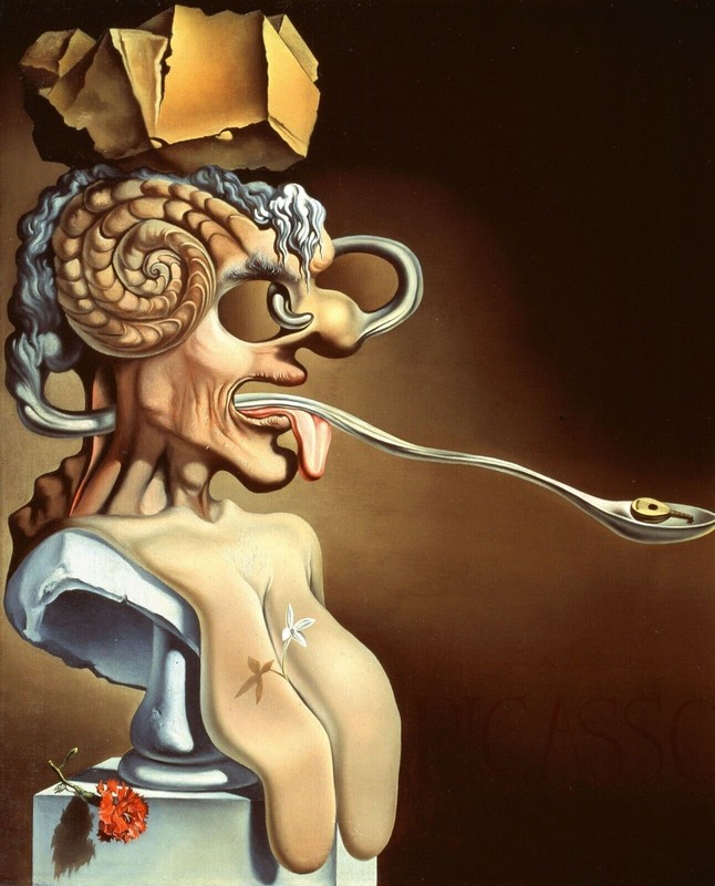 1947 Portrait of Picasso, by Salvador Dali Home Decor PRINT