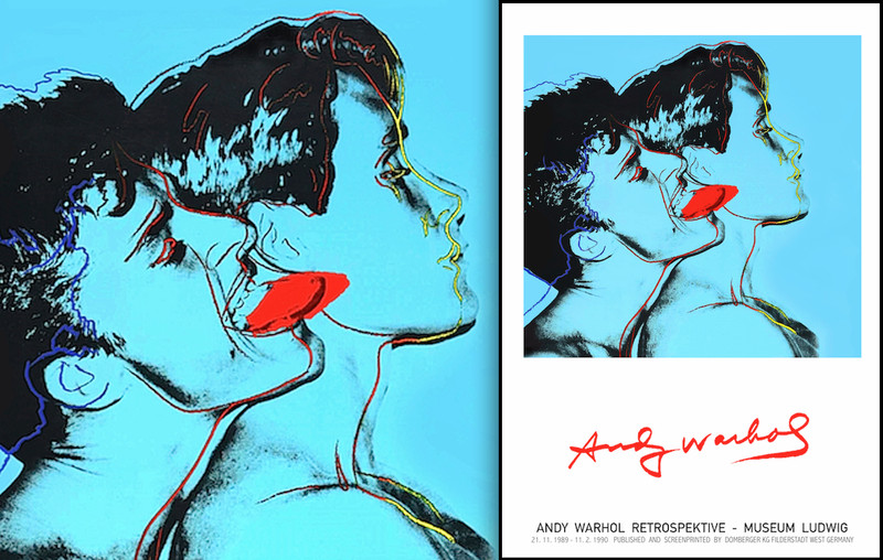 QUERELLE • 1989 Ludwig MUSEUM • The 16×20″ • RARE Unframed ‘BLUE’ Poster Replica