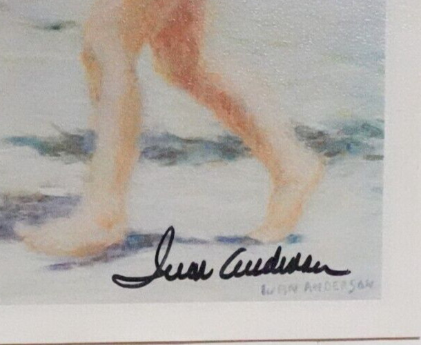 IVAN ANDERSON "BOY WITH BIG HAT" HAND SIGNED SMALL 4" X 6" PRINT gallery