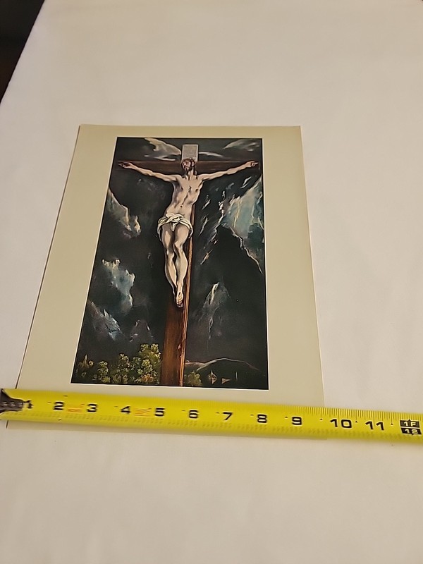 Christ On The Cross With Landscape EL GRECO Plate 34 9.5x13.5in. Portfolio Print gallery