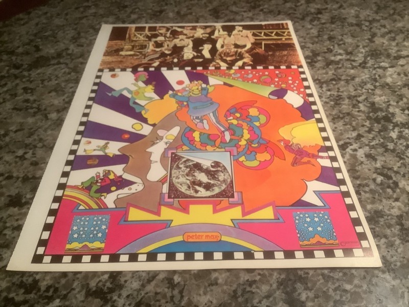 Vintage 1970 PETER MAX psychedelic hippie print…INSTANT NUTRIENT…11×16
