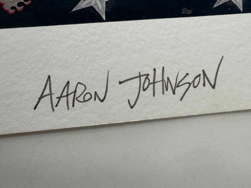 Aaron Johnson "uncle sam with camel" signed giclee TEST PRINT 26 x 26 circa 2005 gallery