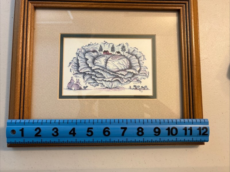 2 MB Frey Framed & Matted Prints Both Featuring Mini Farms Unique Corn & Lettuce gallery
