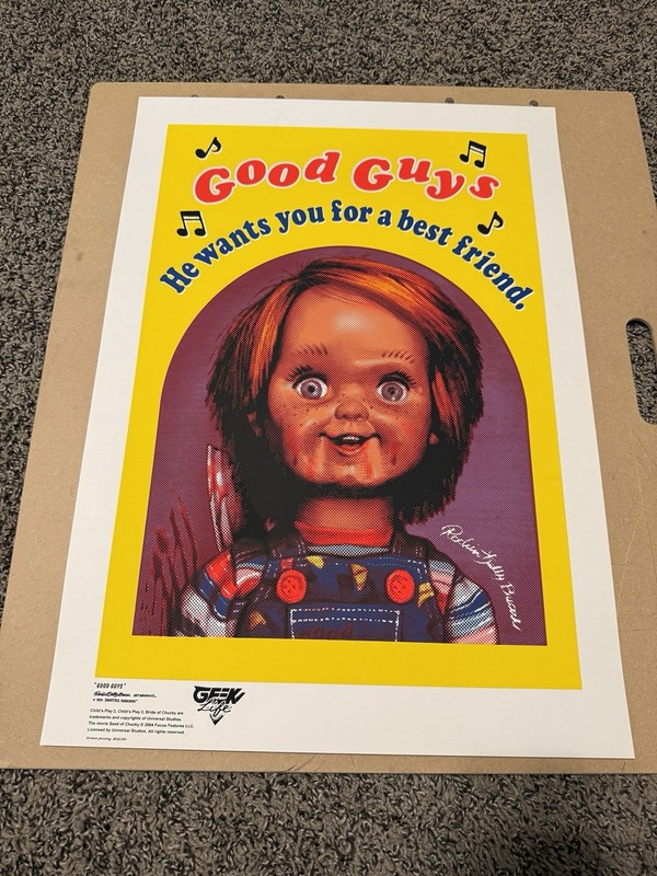 Child’s Play Chucky Doll Horror Movie Art Print Poster Mondo Rockin Jelly Bean