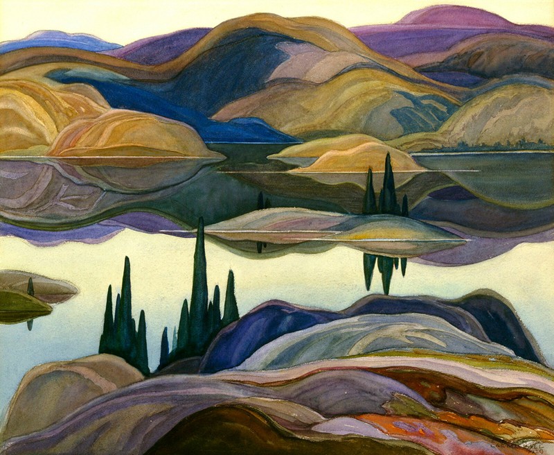 Franklin Carmichael – Mirror Lake (1929) Signed – 17″ x 22″ Fine Art Print