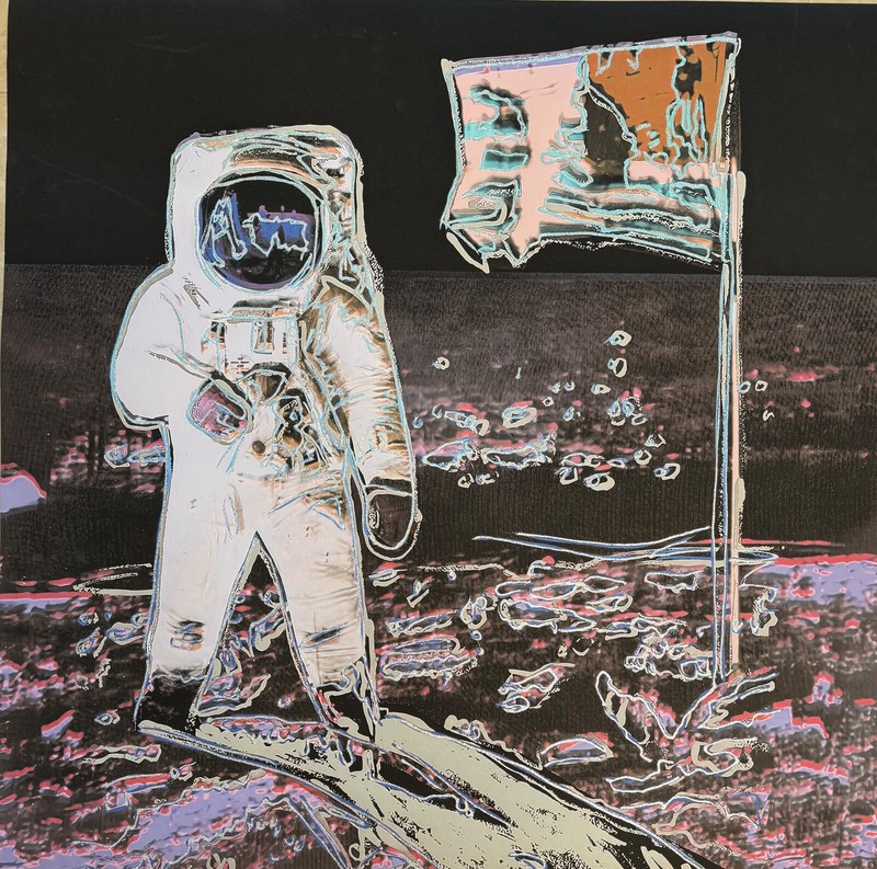 ANDY WARHOL- "Moonwalk"- Trial Screenprint- Lt. Purple-Diam.Dust-Museum Quality gallery