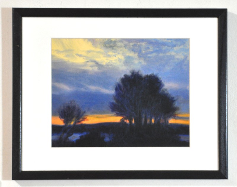HUDSON RIVER WINDSWEPT SKY AT SUNDOWN ART PRINT from Oil Painting by P. Tarlow gallery