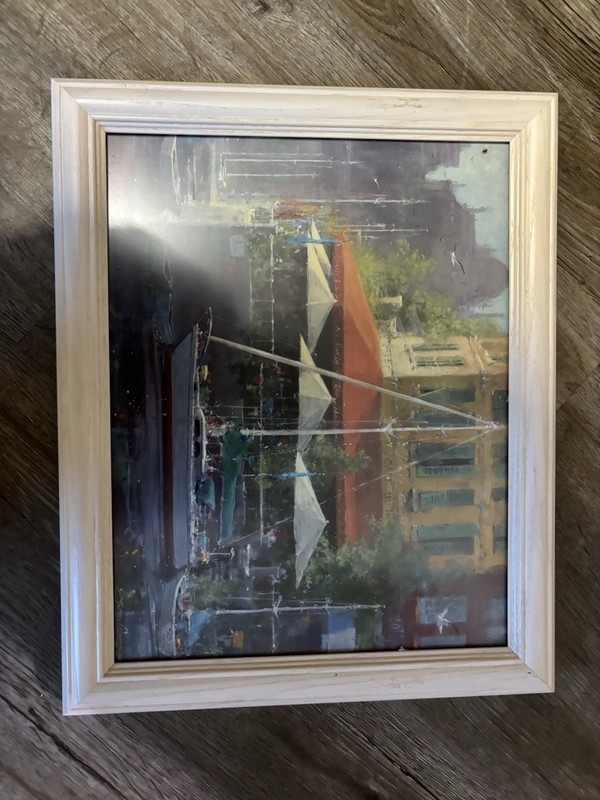James Coleman “dockside Cafe” Hand Signed