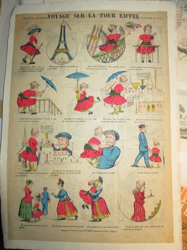 POPULAR IMAGERY LORRAINE VAGNÉ MONSOON BRIDGE VOYAGE EIFFEL TOWER PARIS 1889