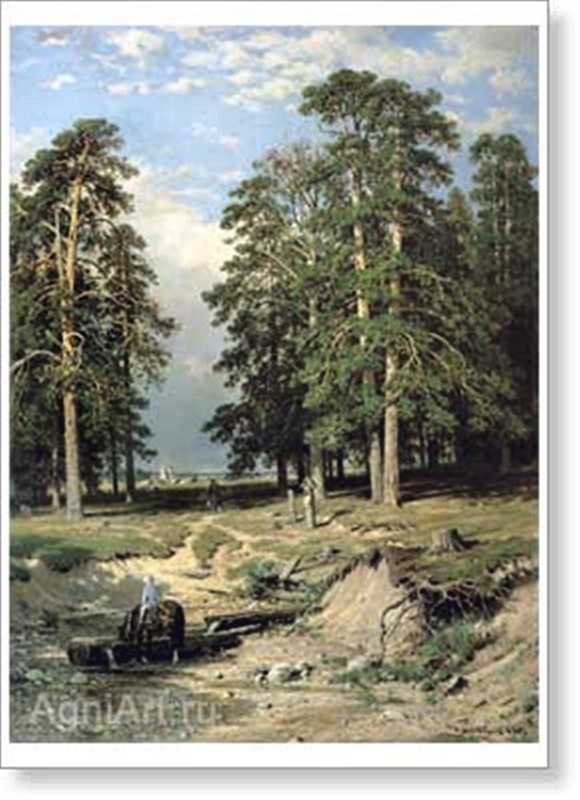 Holy Well near Yelabuga. By Ivan Shishkin. Fine art print NEW 28″ x 20″