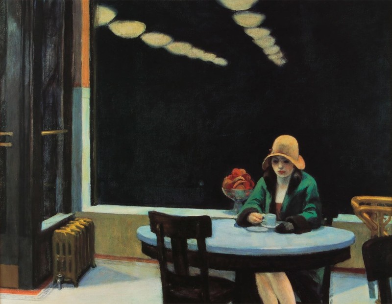 Edward Hopper: Automat 22x30 Archival Quality Fine Art Print